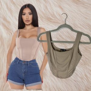 FASHION NOVA Square Neck Top